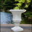 Urne de jardin pour l'extérieur, blanc antique-258575903