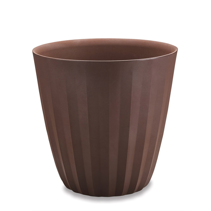 Pot à fleurs moderne Crescent Garden Pleat, Écorce, H 32 po x l 27 po x P 27 po