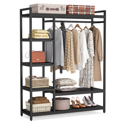 Krina 47'' Manufactured Wood Clothing Rack