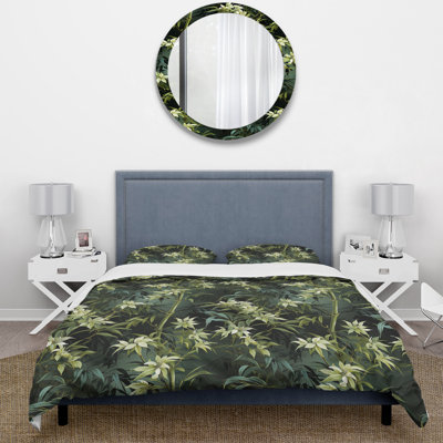Bamboo Bliss - Oriental Duvet Cover Set - Microfiber Polyester