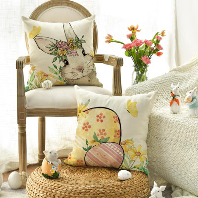 Housses de coussin Happy Happy Hunny