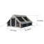 Tente de camping gonflable 4 saisons à installation facile avec structure gonflable haute performance pour 4 à 6 personnes-115797307