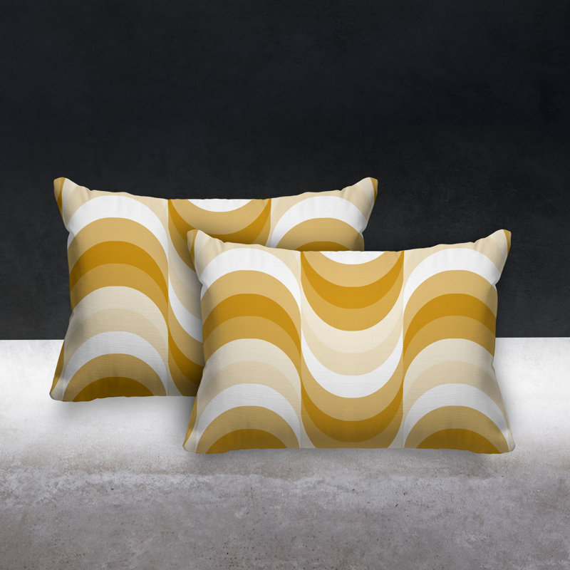  Coussin intérieur / extérieur Lumbar, Jaune