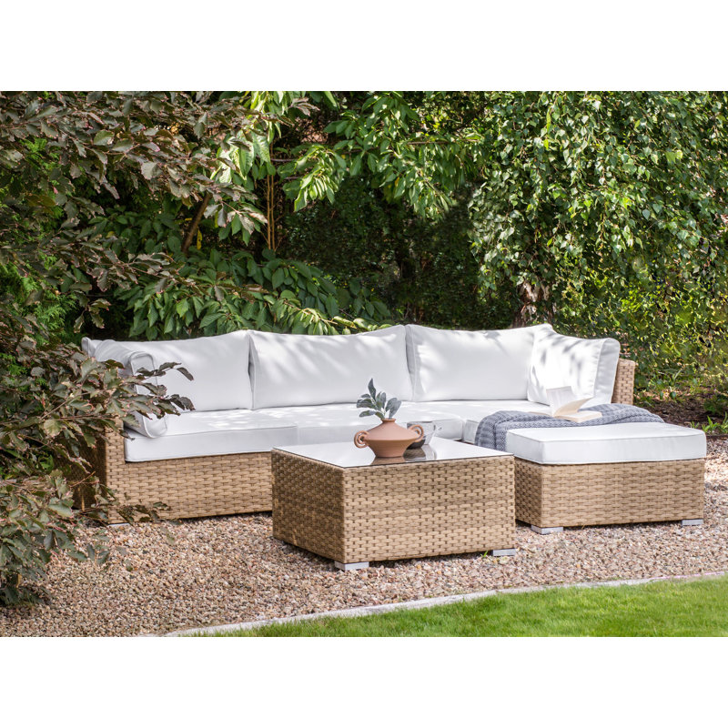 Bines Wicker 4 - Person Garden Lounge Set with Cushions