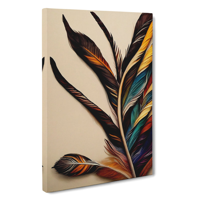 Creative Feathers - Wrapped Canvas