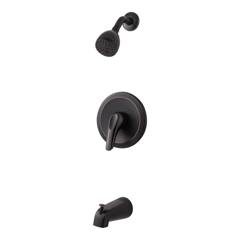 Pressure-Balanced Tub and Shower Faucet, Tuscan Bronze