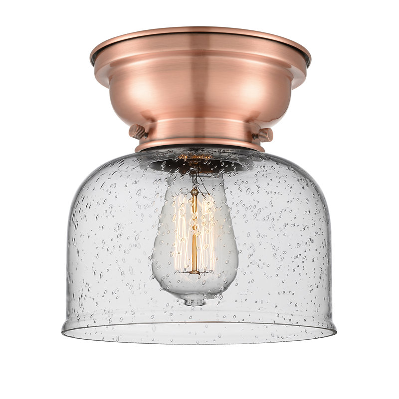 Plafonnier encastré 8 lumières Moody, Ampoule non incluse, Grainé, Cuivre antique