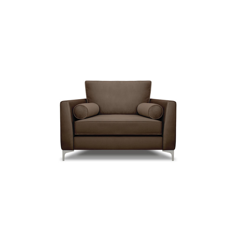 Kyle Upholstered Armchair, Brown
