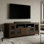 Meuble télé contemporain pour téléviseur de 80 po ou moins Cosmopolitan SOLID WOOD