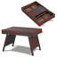 Table basse pliante en rotin Hielm