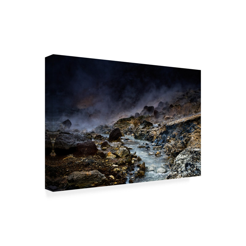 Art mural sur toile tendue - Par Soderman «Acid River», décoration murale pour le salon, la chambre à coucher ou le bureau - 22 x 32