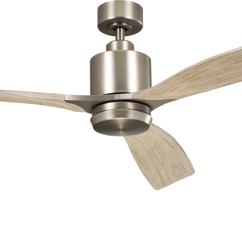 Ridley II 60" Indoor Antique Pewter Ceiling Fan with Integrated LED and Wall Control Included, Antique Pewter