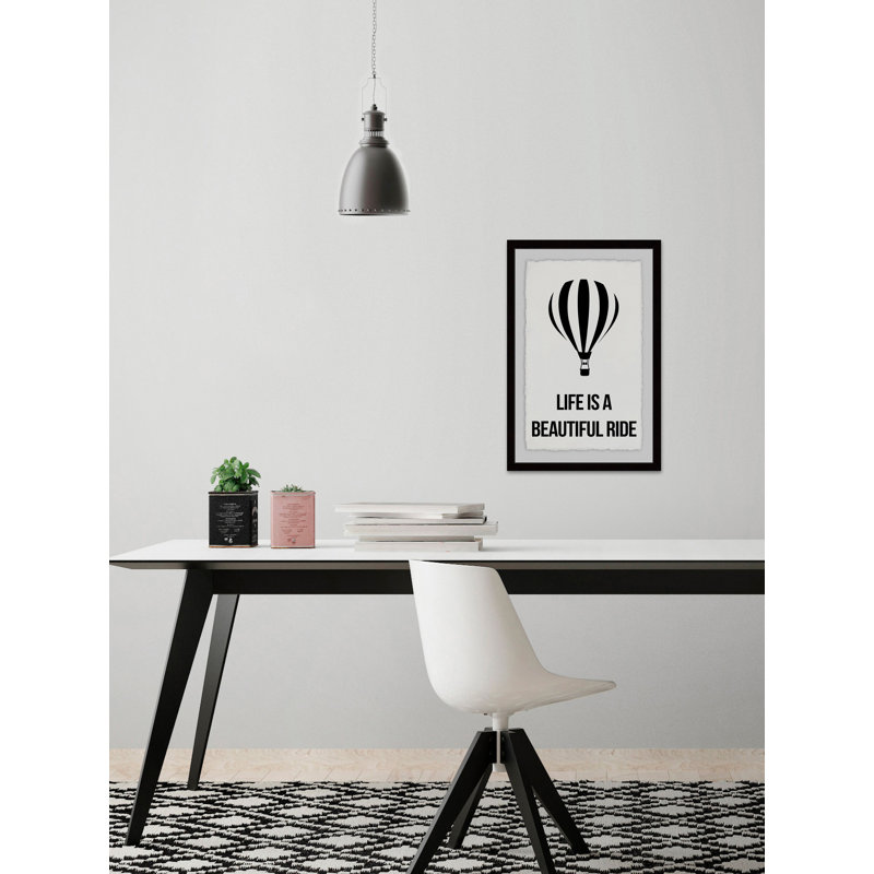 Life Is a Beautiful Ride II 1 Piece Single Picture Frame Wall Art, 46cm H x 30cm W x 4cm D