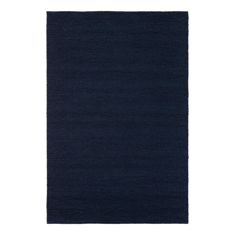 Yanellie Hand Loomed Wool Indoor Rug, Rectangle 6'1" x 9'