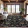 Premium Machine Washable Krause AMF1137 Global Rug