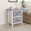 Worcester 38cm W Solid + Manufactured Wood Bedside Table-26400290