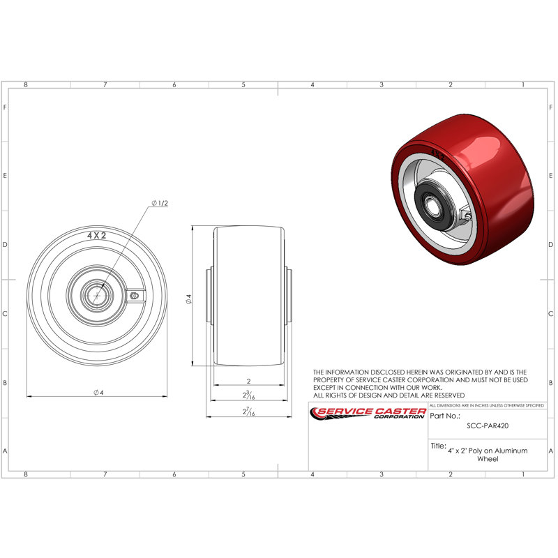 Poly sur roulettes en aluminium