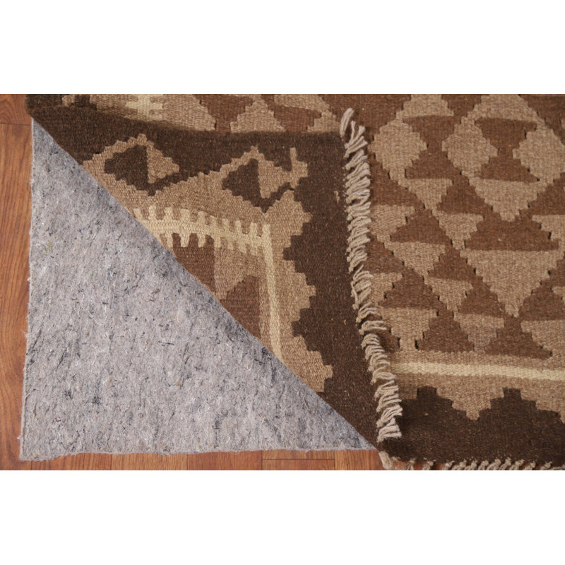 Reversible Wool Kilim Area Rug 4x6