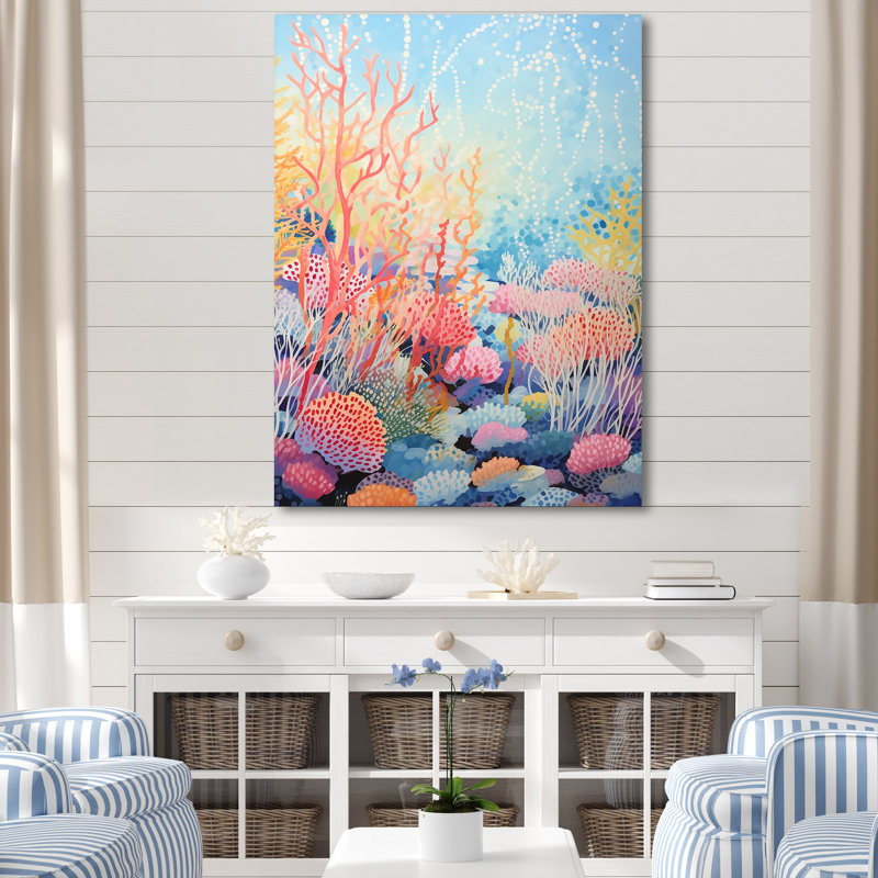 «Coral Reef Barrier Expression II», reproduction sur toile, Toile tendue, 32" H x 24" W