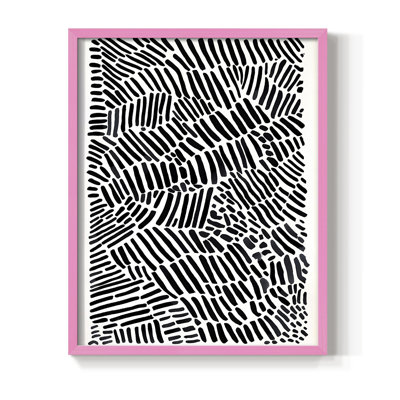 Abstrait, reproduction encadrée Cxxviii - prêt à être accroché