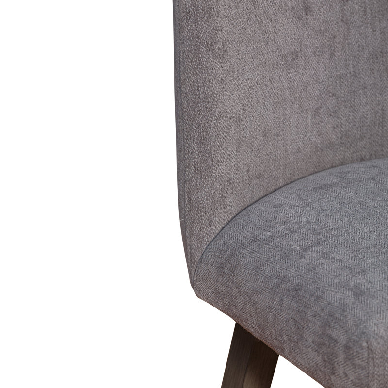 Tabouret pivotant Cesley Deryn, Tabouret de comptoir (siège d'une hauteur de 26 p, Chêne gris, Performance moka
