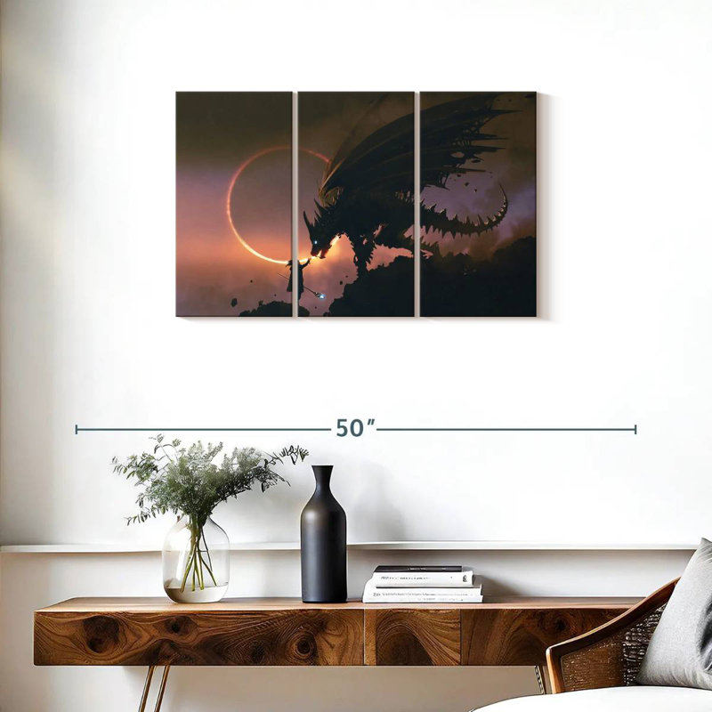 Kelan Taming The Dragon, 20" H x 33" W