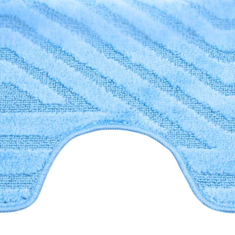 Polypropylene Plastic Bath Mat, Denim Blue