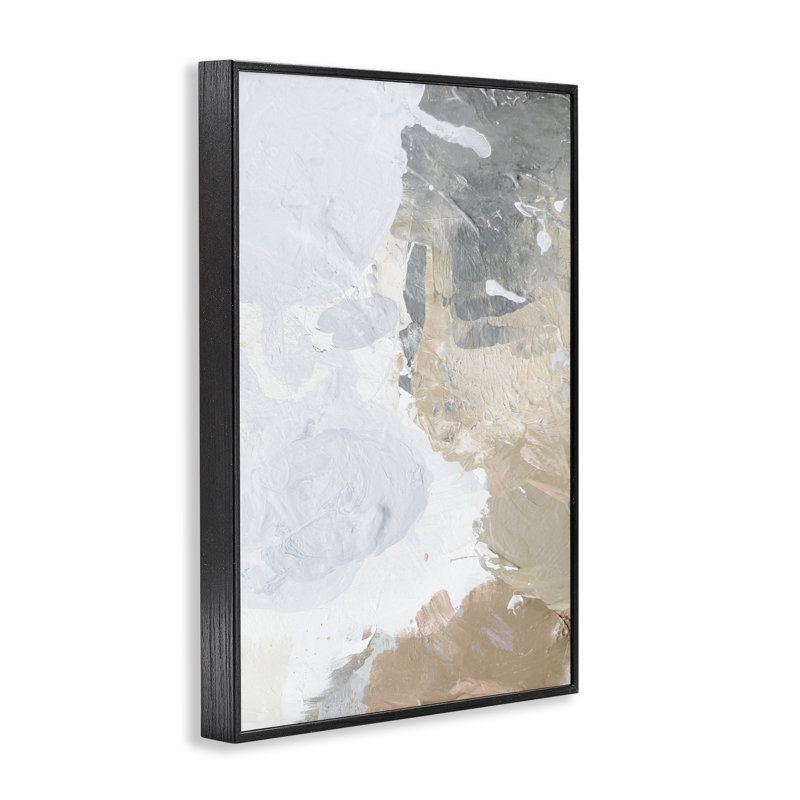 «Abstract Portrait Illusion», estampe numérique par Dan Meneely, H 18 po x l 12 po, Giclée encadrée noir minuit
