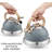 Creative Home 2.3 Quarts Stainless Steel Whistling Stovetop Tea Kettle