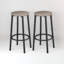 Rustic Industrial Bar Stools with Metal Frame Kitchen Furniture Chair Dining-693396258