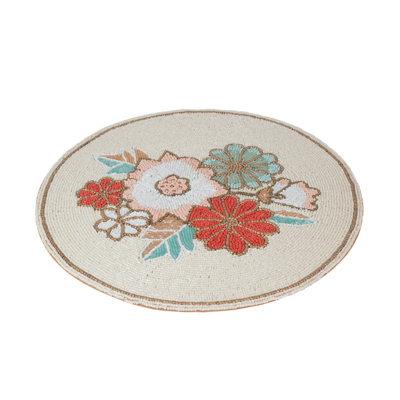 Bircheat Glass No Pattern Round Placemat