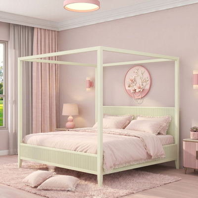 Canopy Platform Bed with Headboard
