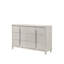 Commode finition perle blanche