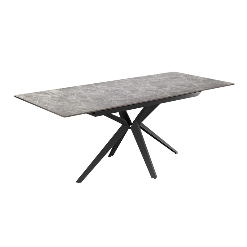 Commings Metal Base Dining Table, Grey