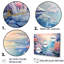 «Turquoise and Pink Underwater World I», reproduction sur toile-2042602872-2042602875