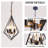 5-light Dimmable Geometric Chandelier With Warm Light Source