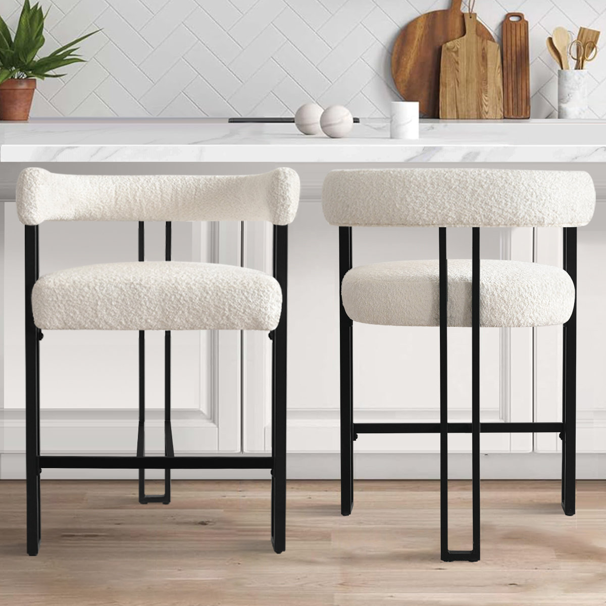 Latitude Run® 2 Pieces Snotra 24'' Counter Stool & Reviews | Wayfair