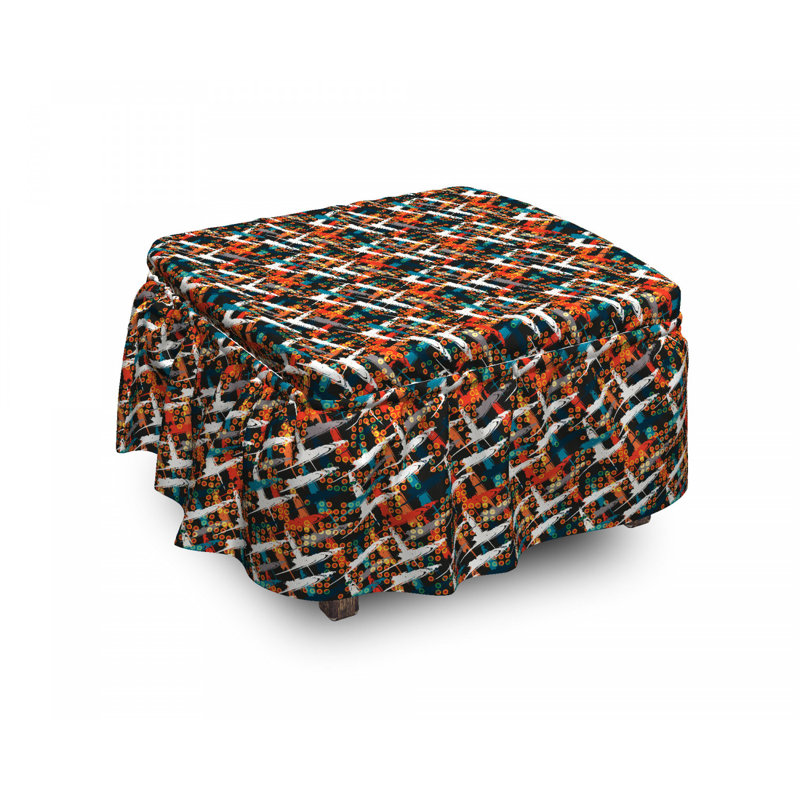 Box Cushion Ottoman Slipcover