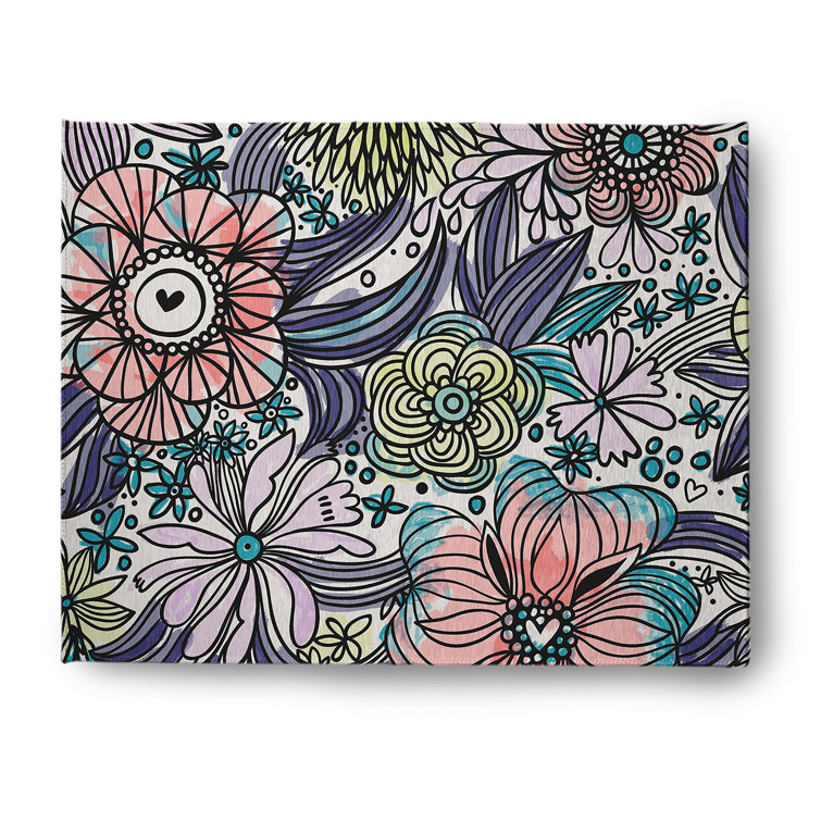Chenille Floral Indoor Rug