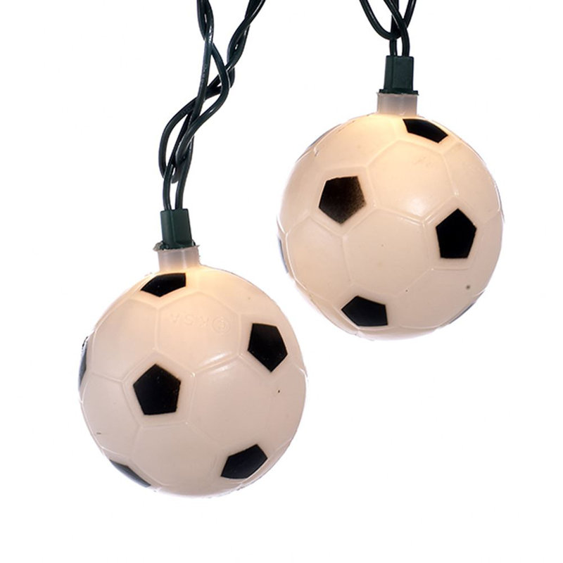 Boule de football 10 lumières de chaîne