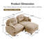 Canapé modulaire en L avec repose-pieds Cloud-2069546545