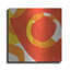  «Orange Starburst 2» par Laura Gibson, art mural en métal, 12 po x 12 po-2081089017