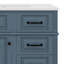 Meuble-lavabo 36 po avec lavabo en céramique, 2 tiroirs basculants, armoire autoportante avec tiroirs, tablette réglable et poignées en métal-121081729-121081731