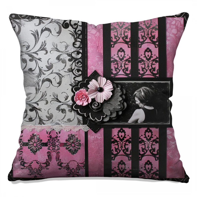Coussin Floral, 20 po x 20 po