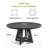 Liena 47'' Round Dining Table-844742498