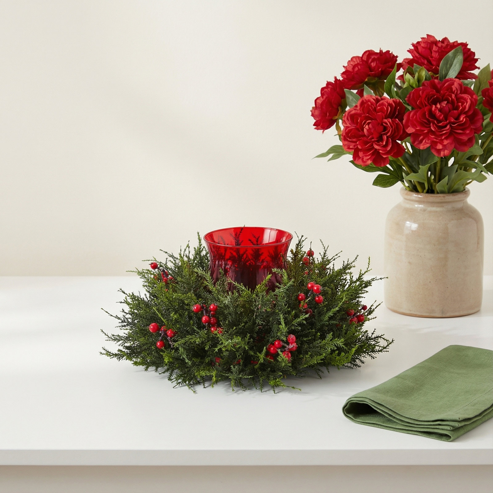 Charlton Home® Glass Hurricane Holder