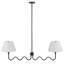 Luminaire suspendu en laiton Wave Squiggle-101991364