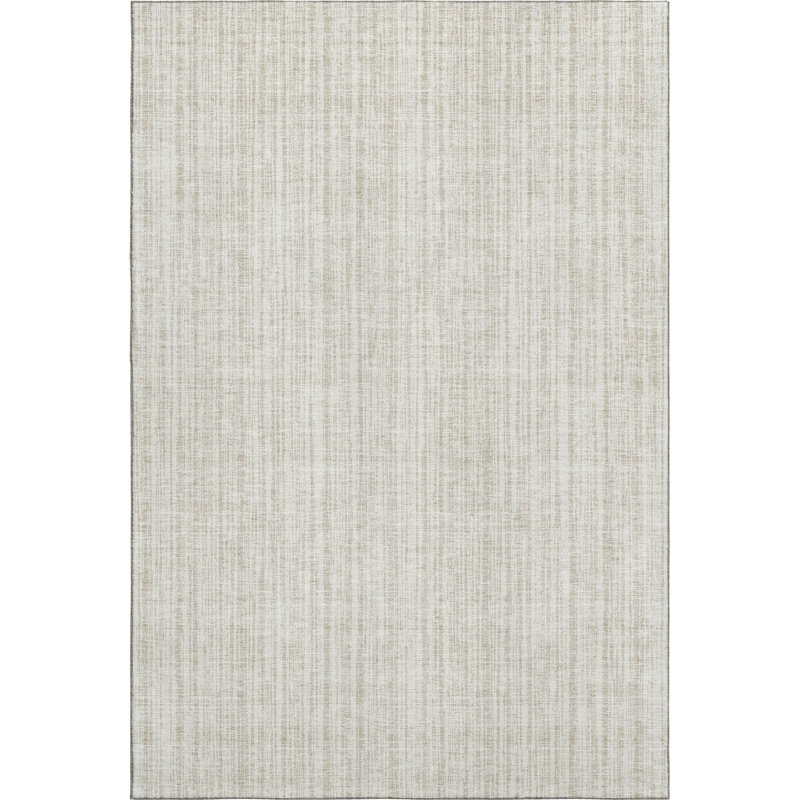 Premium Machine Washable Prisco Ivory Rug, Rectangle 8' x 10'
