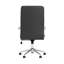Chaise de bureau chromée rembourrée avec roulettes-2091226563
