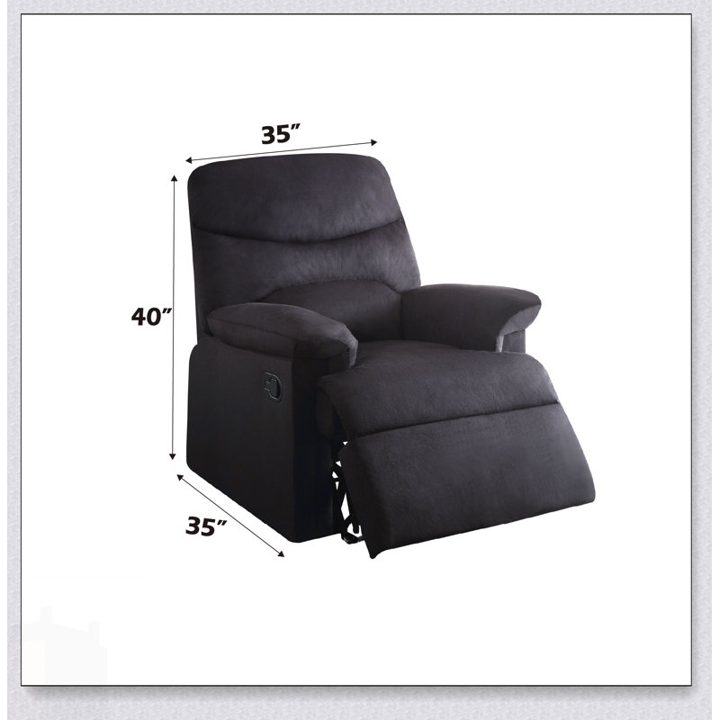Fauteuil inclinable Arcadia, Tissu noir